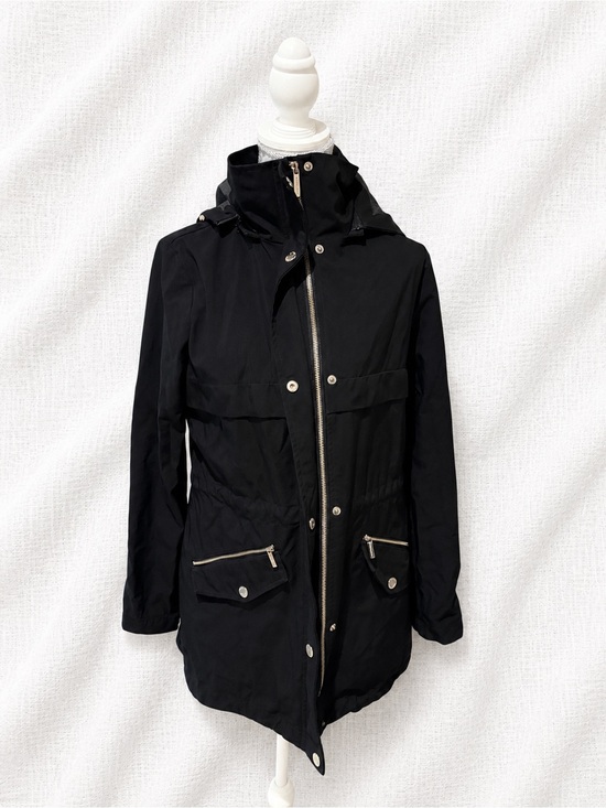 MICHAEL Michael Kors Jackets & Blazers - MICHAEL Michael Kors Black Hooded Utility Jacket